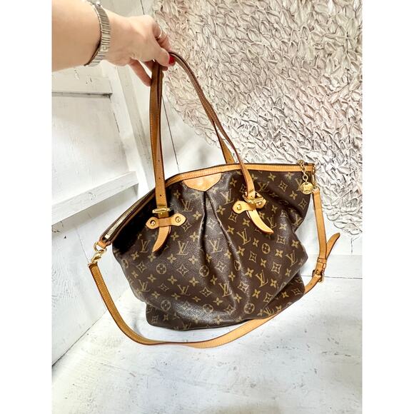 Louis Vuitton Monogram Palermo GM Coated Canvas Shoulder Tote Handbag Brown - Picture 2 of 16